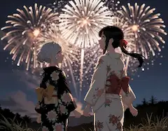 花火が咲く夜に