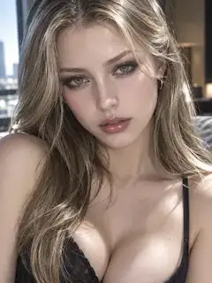 陽光に輝く金髪の美貌