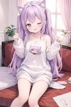 ウインクする子猫