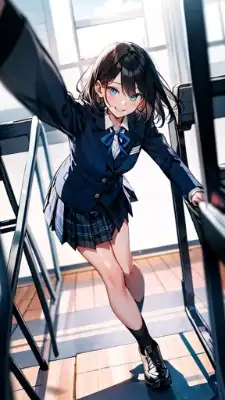 ブレザー制服女子高生の右腕