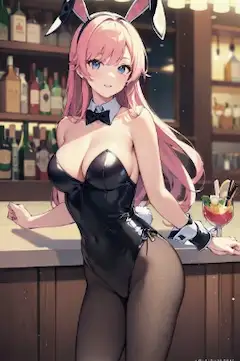 酒場のウサギさん