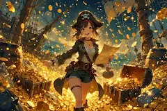 海賊少女の黄金に輝く宝探し