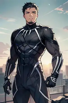 黒い豹のおっさん
