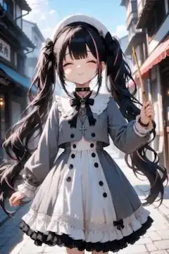 串をくれる少女