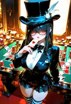 深夜のカジノに潜む魔女の誘惑