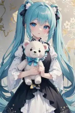 テディベア🧸と女の子🫶💕