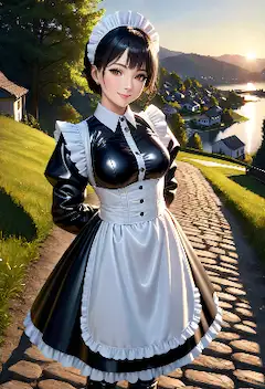 メイドと初日の出