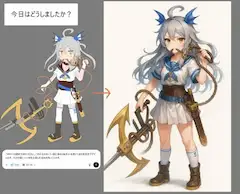 そうだ  昔ツクールで使おうと思ったキャラ、AI転生させよう