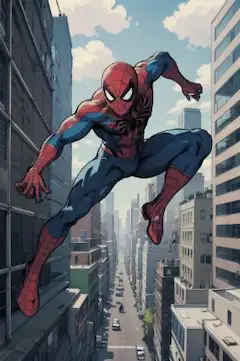 スパイダーマンのコスプレ