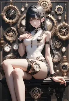 時計の囁きを纏う少女
