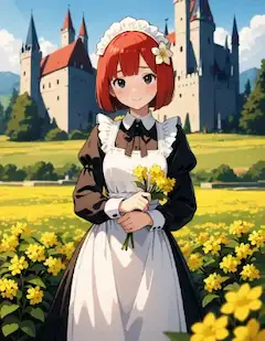 結　メイド　NinjaDAO　ファンアート学園より