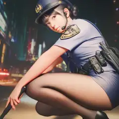 繁華街の緊迫感