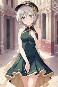 アナスタシア@ベレー帽スリーブ・レオタードドレス