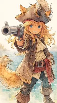 海を狙う狐耳海賊少女の冒険