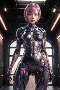 サイバーパンクな女の子