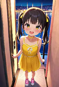 彼女と一緒にホテルで記念撮影