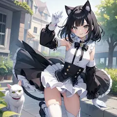 黒猫ヒーローガール