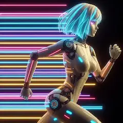 光る線