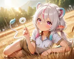 8枚）ダンデライオンとライオン娘さん