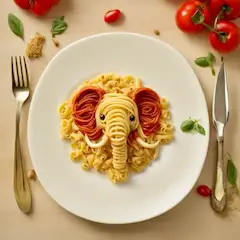 ミートソースを添えて