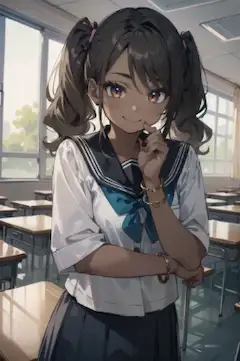 黒ギャルの更紗ちゃん