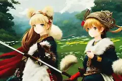 モフモフコート民族衣装風