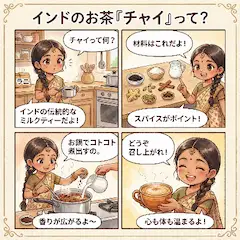 チャイ解説漫画（兼モデル比較実験）