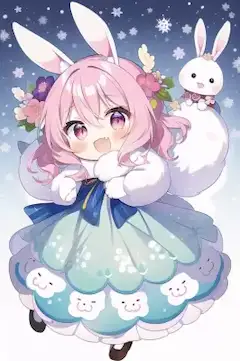 うさぎちゃんと一緒