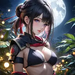 月下の妖艶戦士