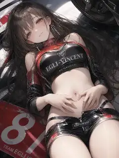 光沢のレースクイーン