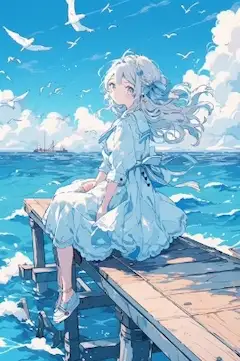 夏の桟橋