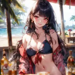 【原神】雲菫 水着