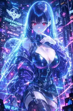 蒼穹のフロンティア【連邦軍のホログラムアイドル】