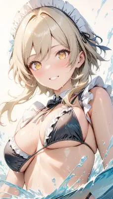 【原神】蛍 水着メイド