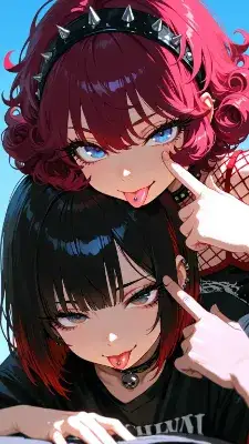 ２人組パンクバンドガール