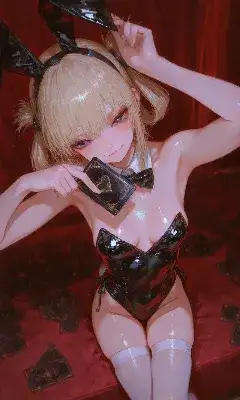 秘密のポーカーで微笑むバニー
