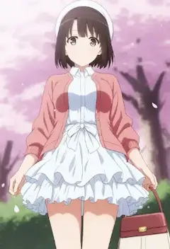 海ではしゃぐ加藤恵（冴えカノ）