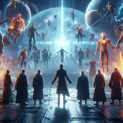 スーパーヒーロー と ダークーヒーローのそれぞれの会議風景