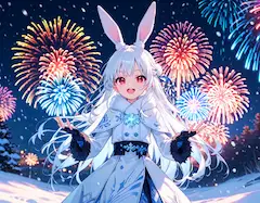 兎派主催！冬の花火大会だー♪