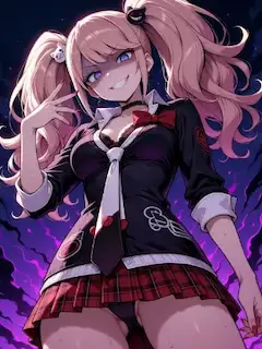 紫電に微笑むピンクの悪戯者