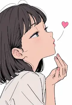 恋の風に飛ぶハートキス