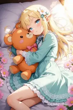 ほっぺにキス