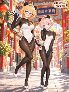 パンダレオタード姉弟