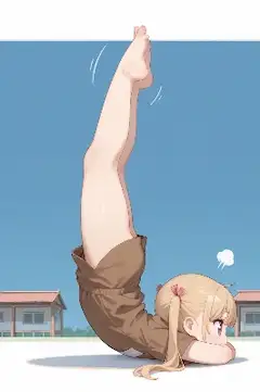 ツインテールのポーズ