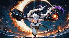 紅蓮の海を舞う双砲の魔装少女