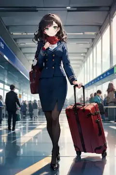 👜数多のバッグの集まる場所＠空港と旅行鞄とCAさん