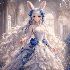 青いバラのウサギ姫と幻の舞踏会
