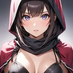 紅いフードの神秘少女
