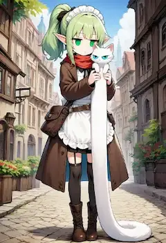 何かが微妙におかしい白猫さん