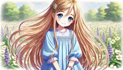 水色スモックドレス